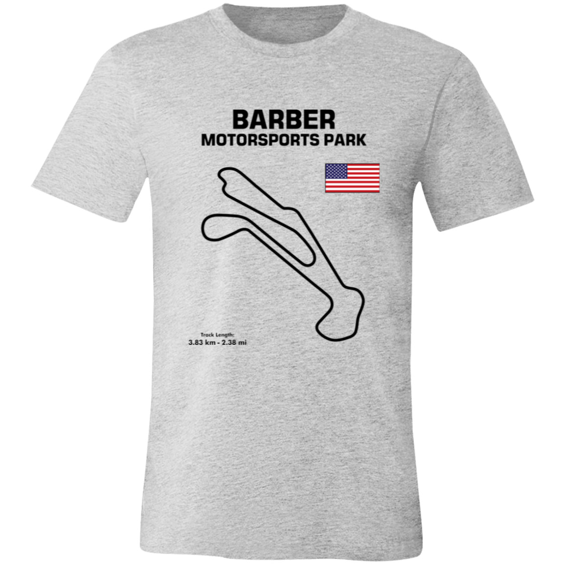 Track Outline Series Barber Motorsports Park T-shirt