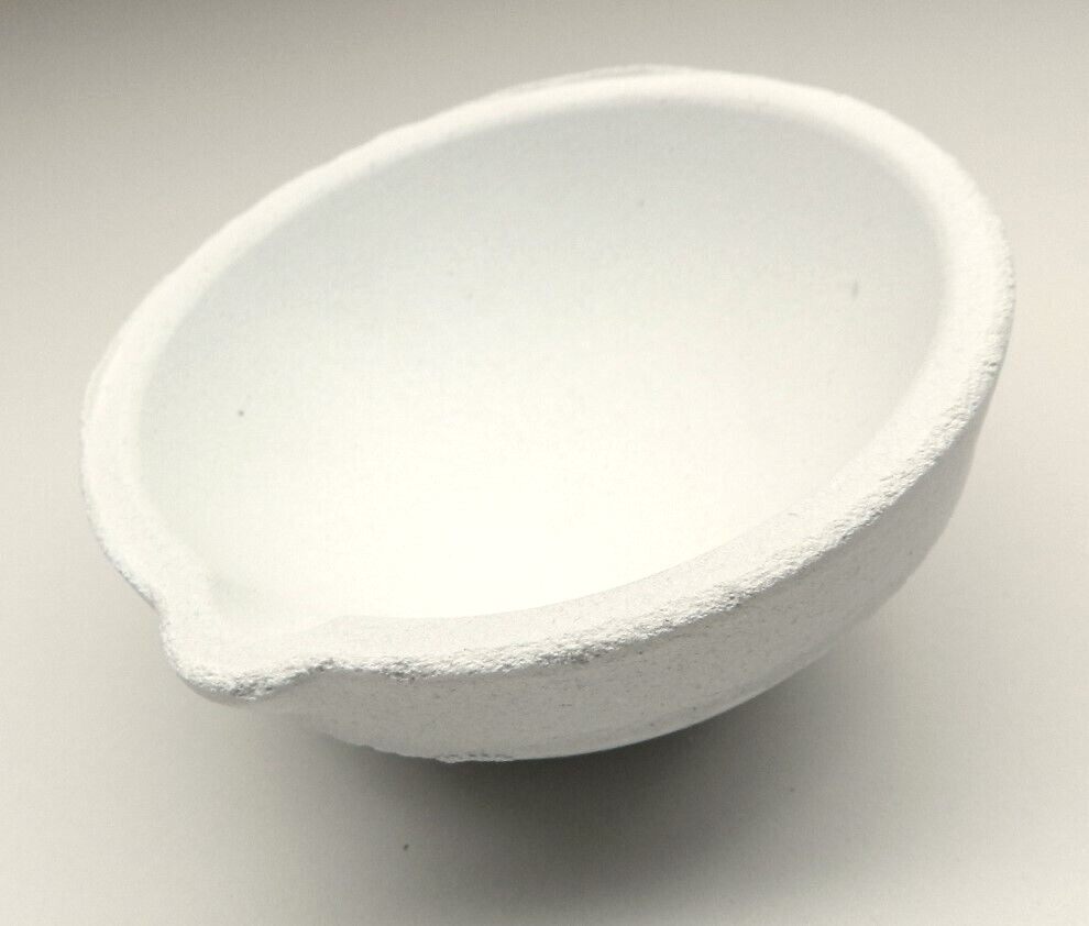 Melting Crucible Ceramic 3-1/2" Dish to Melt Gold SilverJewelry Metals