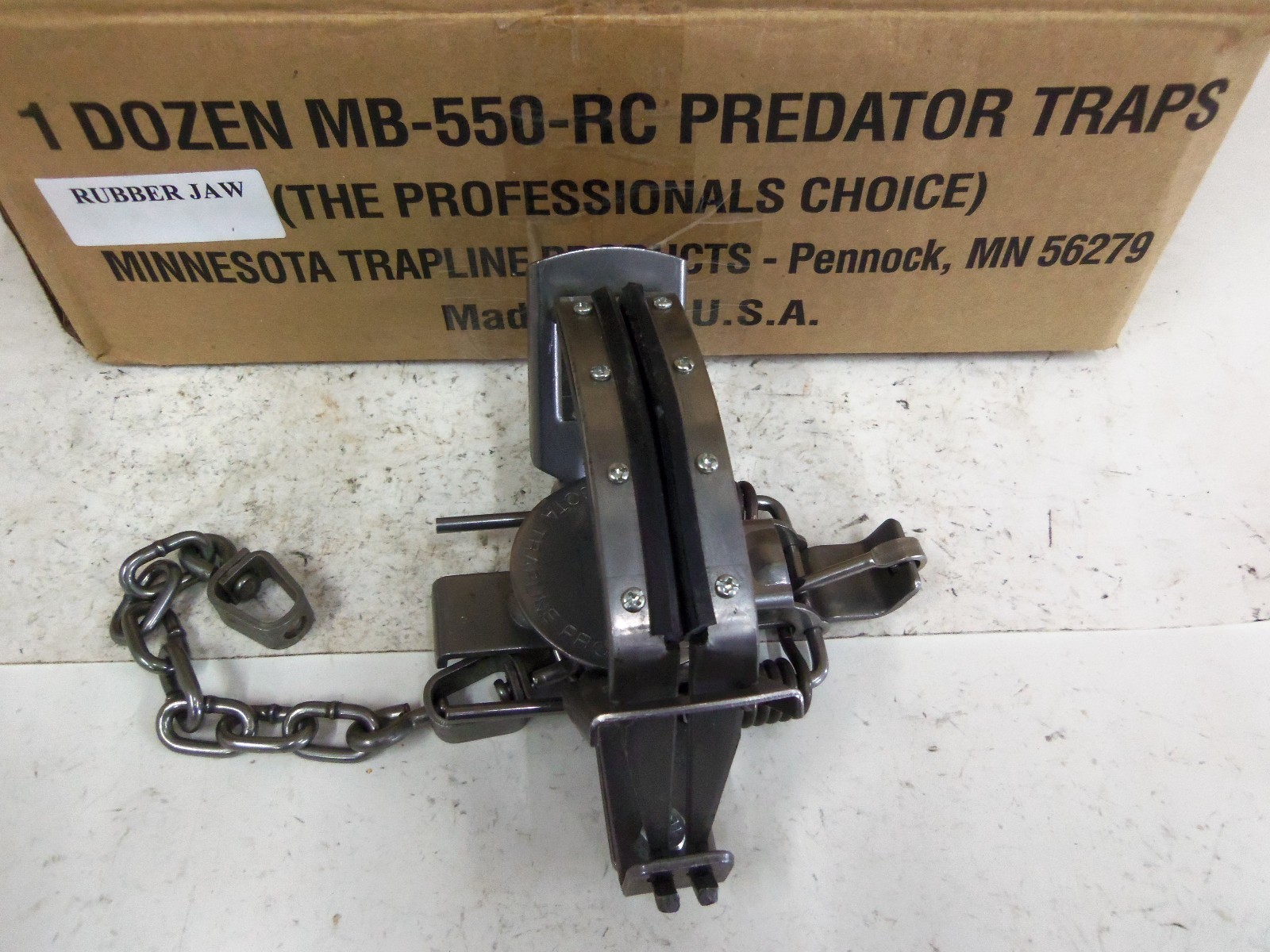 MB 550 RJ Rubber Jaw 4x4 Traps Trapping Minnesota Brand Coyote Bobcat 4 5/8"