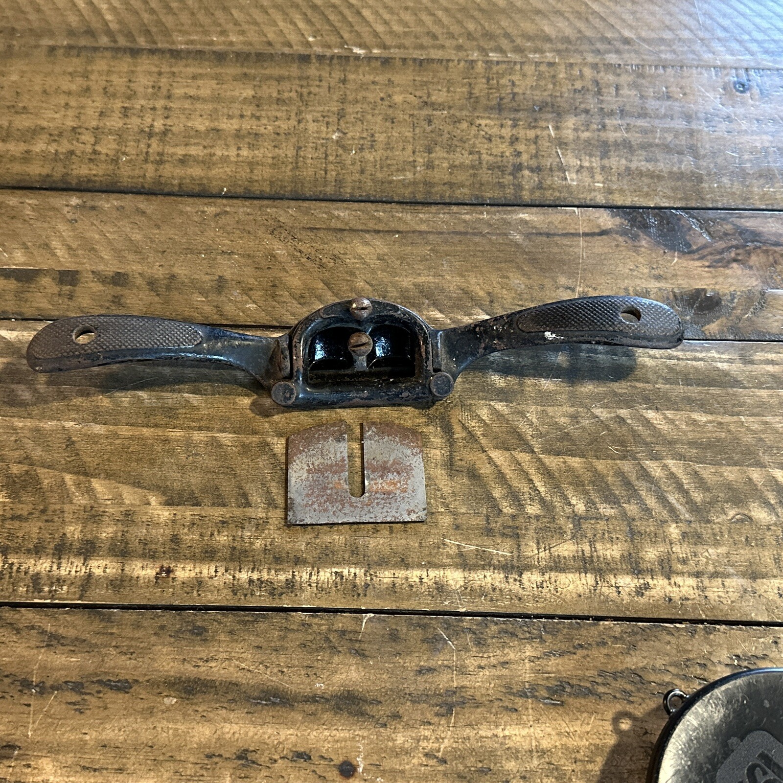 VINTAGE Stanley Sweetheart No. 53 Woodworking SPOKESHAVE  Sweet Heart Blade