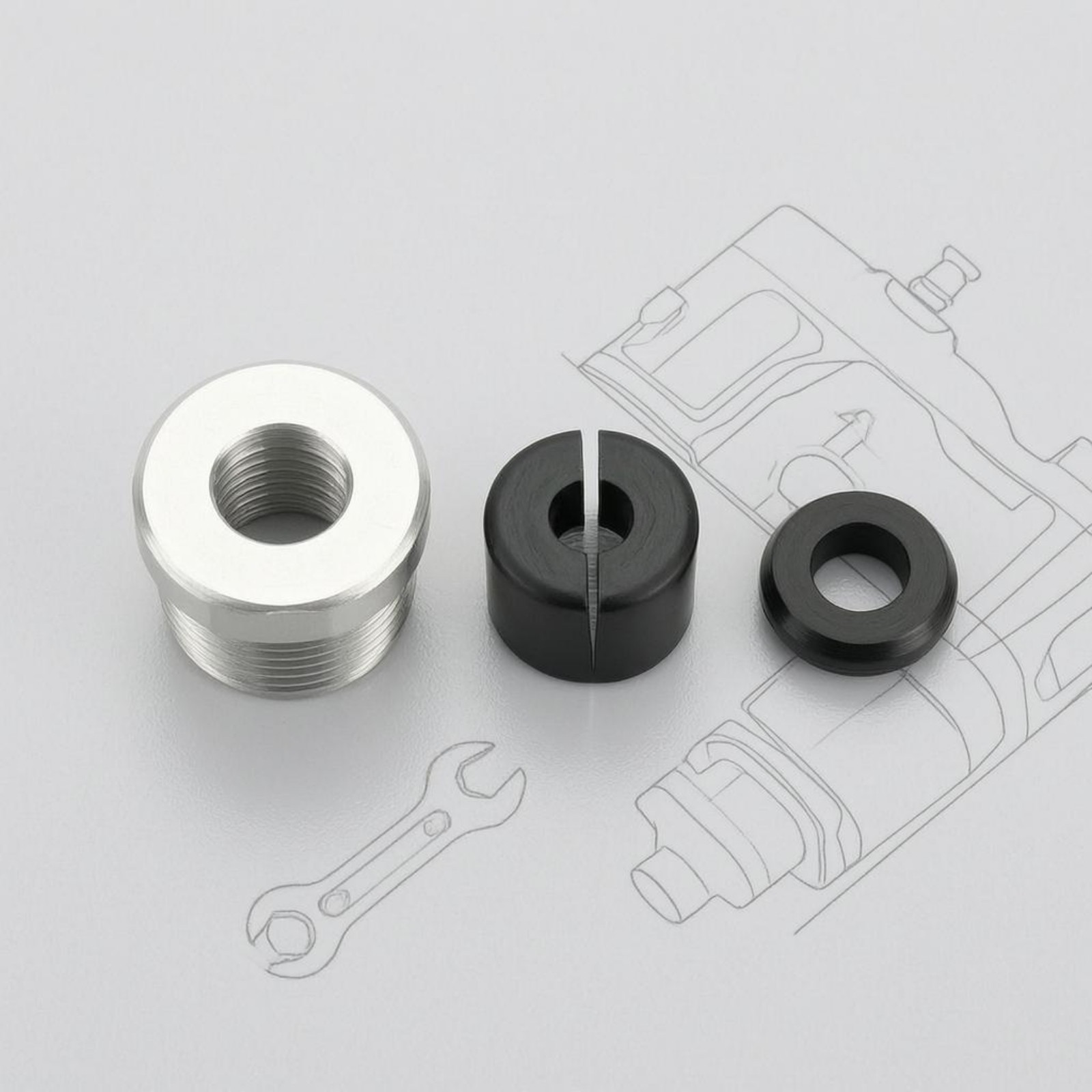 Wire Fastener Nut Kit Silver Threaded Nut Kit Shiny Shiny Finish