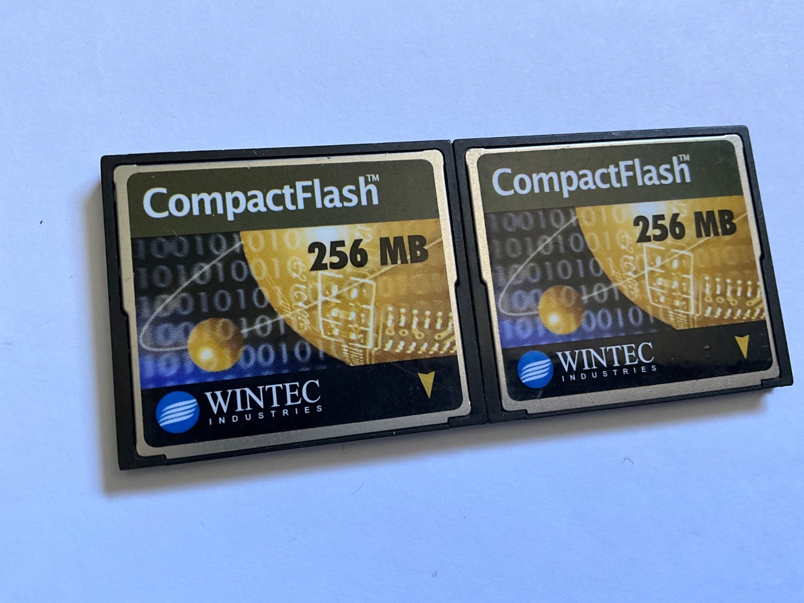 2pcs 256mb WINTEC compactflash memory  cards for Canon,Kodak,Nikon,routers