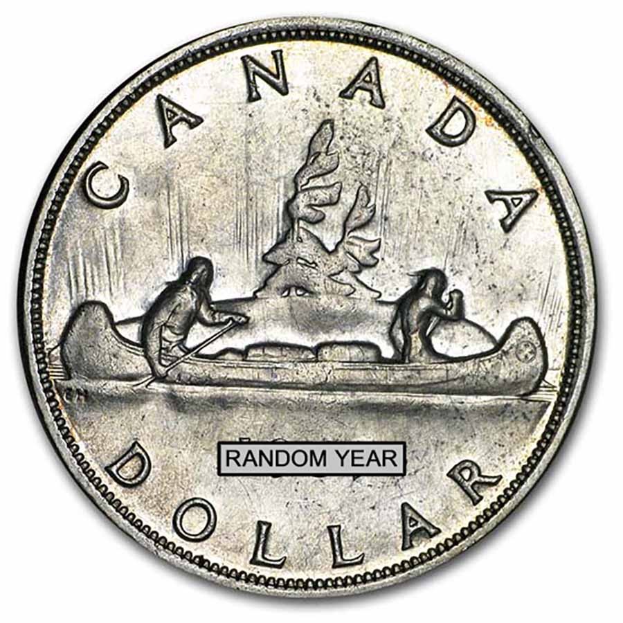 1953-1957 Canada Silver Dollar Avg Circ (ASW .60)