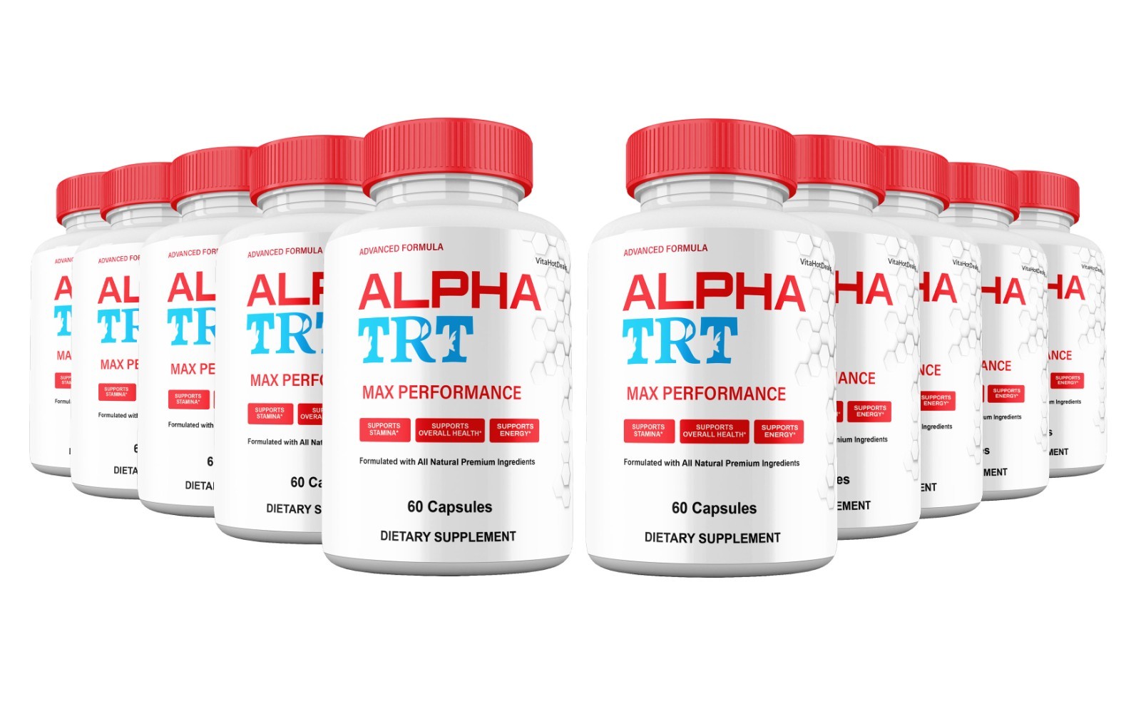 Alpha TRT Capsules for Men, Maximum Strength Formula, AlphaTRT (10 Pack)