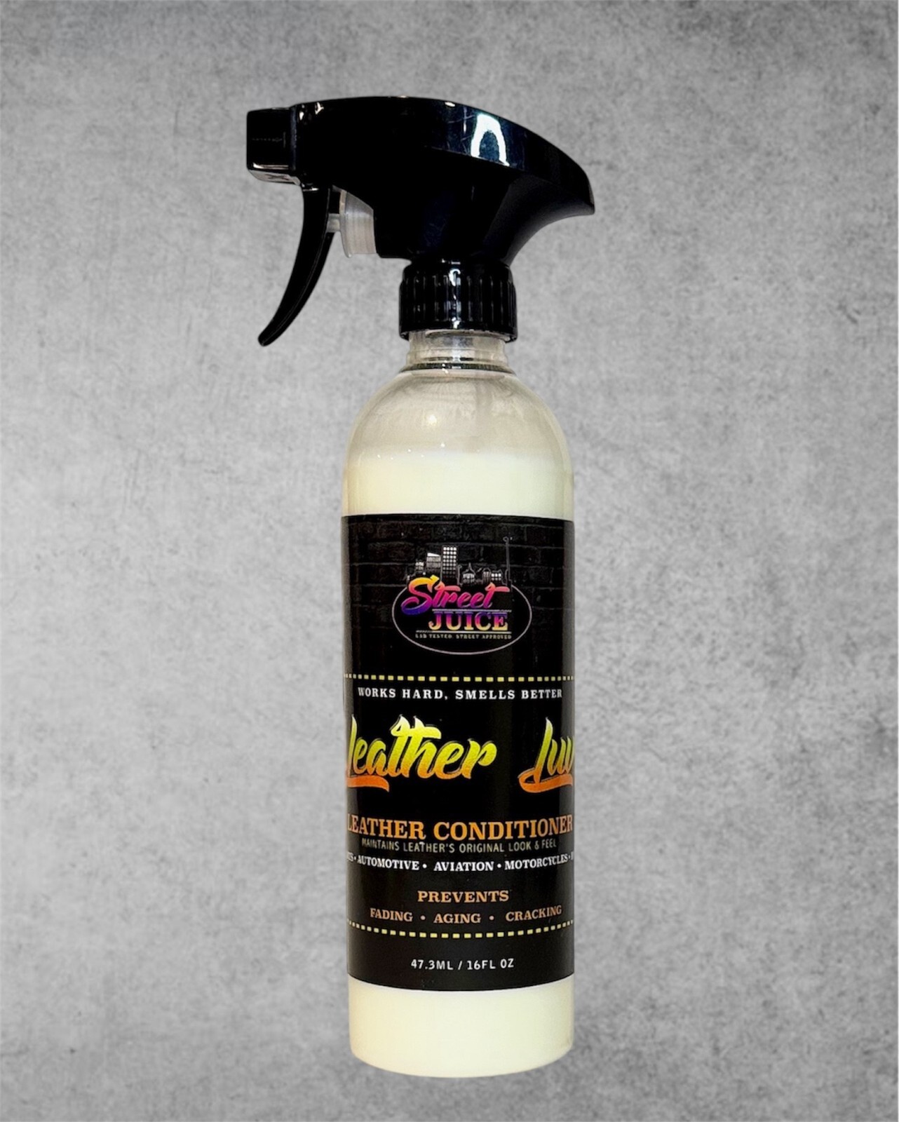 Leather Luv LL-16 Street Juice Products Sprayable Leather Conditioner 16 fl oz