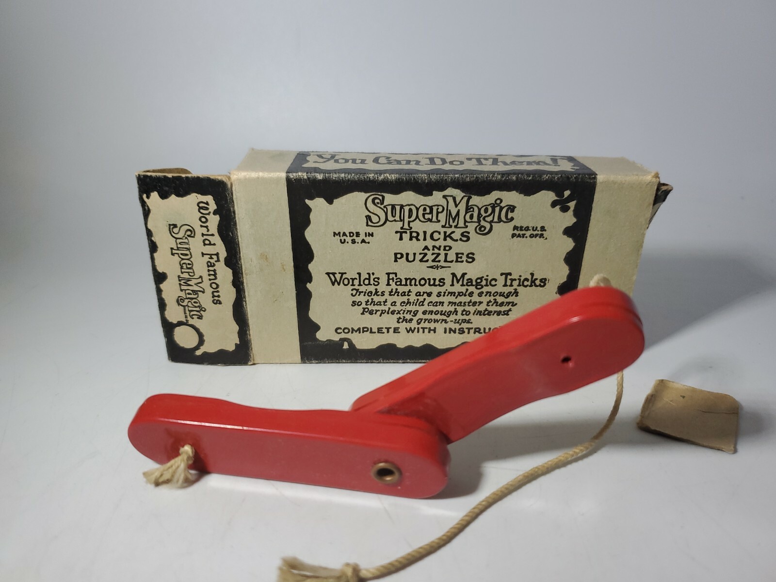 Vintage World Famous Super Magic Cord and Sticks Trick