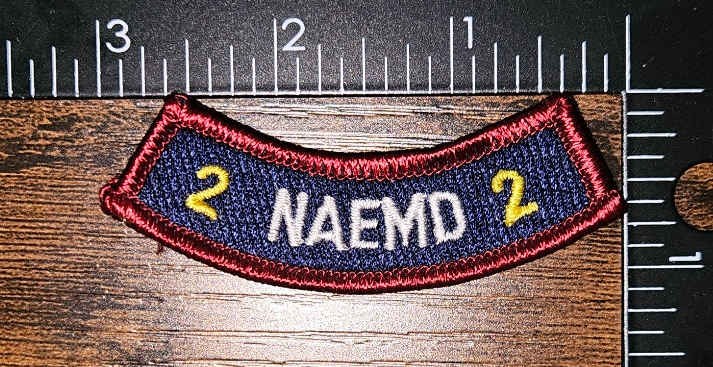 National Academy of Emergency Medical Dispatch NAEMD 2 Year Rocker Patch