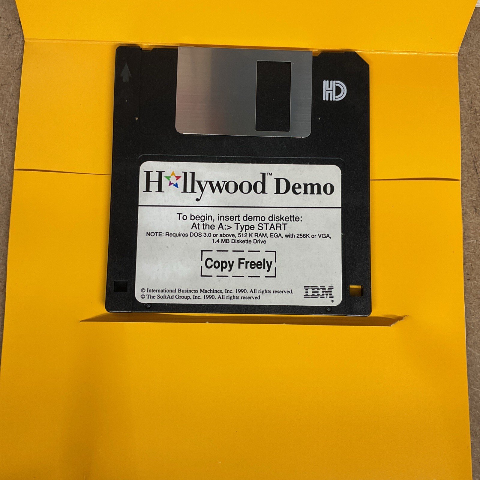 IBM Storyboard Live Hollywood Demo Diskette PC Software Vintage Computing