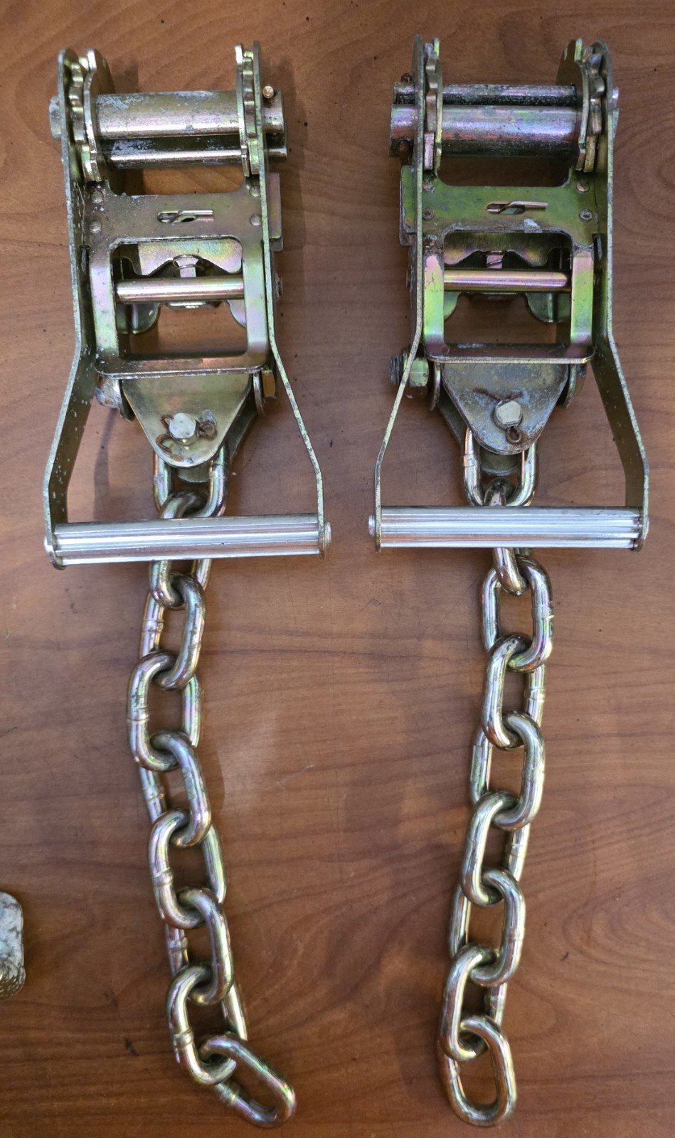 Jerr-Dan Chain / Strap Set, Wheel Lift Straps, Tow Chains, Two Truck Rollback