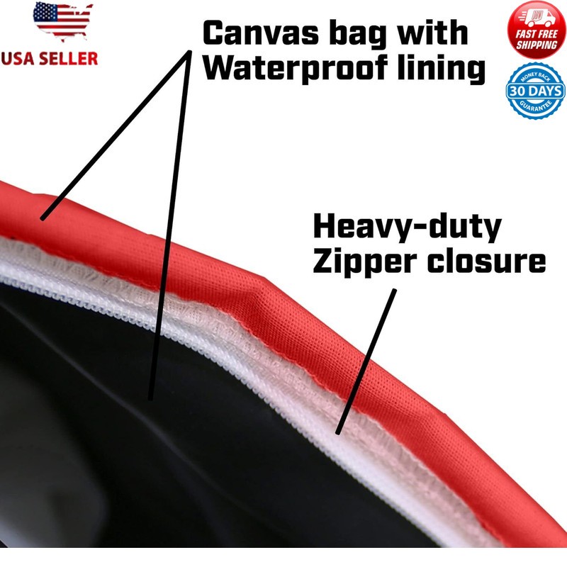 25lb Pro Handheld Bag Seed Spreader Enclosed Gears Rear Baffle Waterproof Bag