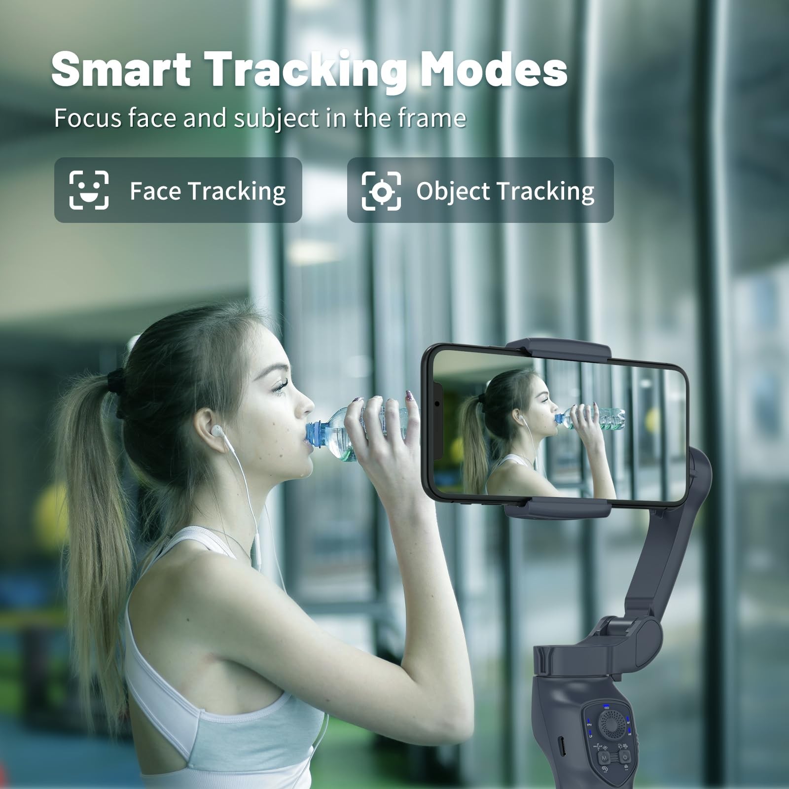 Osmo Mobile 8 Gimbal Stabilizer for Phone, Native Tracking with Audio & Light...