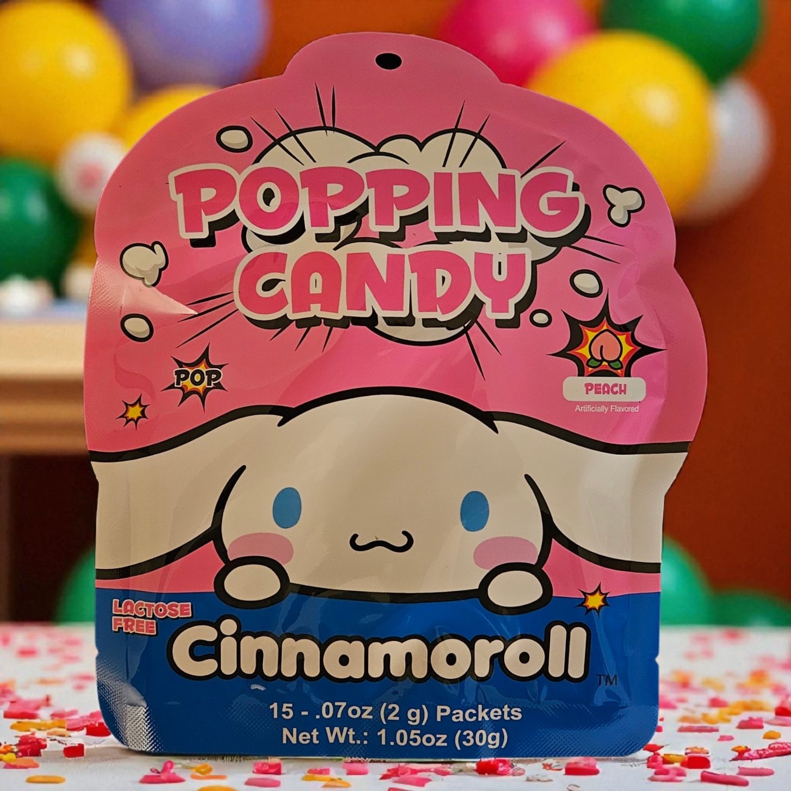 Cinnamoroll Popping Candy Peach Flavor 30g | Pack of One (1) |- Free Shipping !