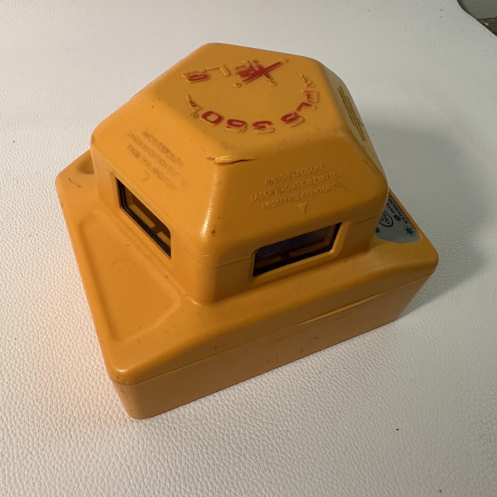 PLS PLS360E 360° Rotary Laser Level Tool Yellow W/ Wall Ceiling Mount Bracket