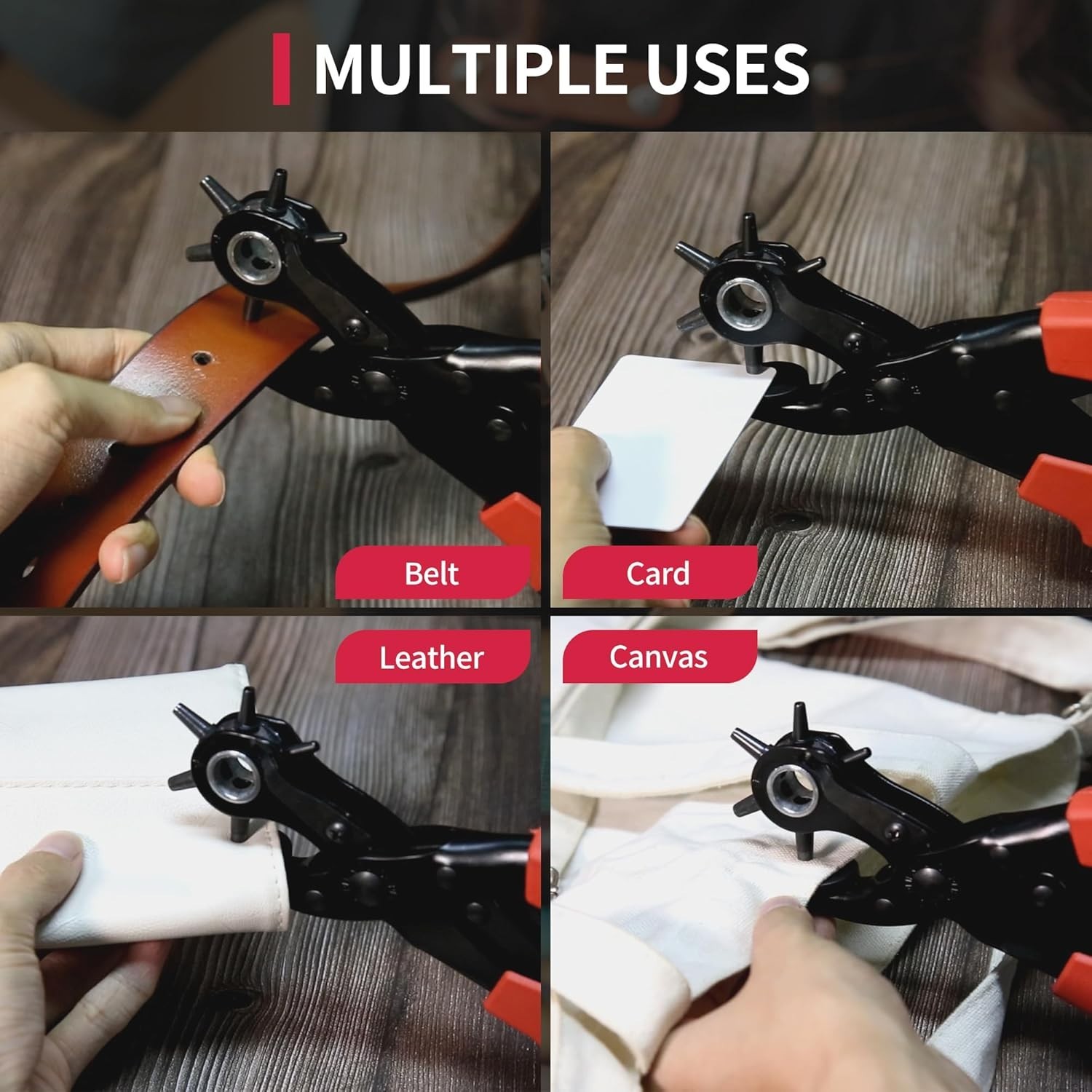 Multi-Function Revolving Punch Tool - Craft Kit with Easy Maintenance Features