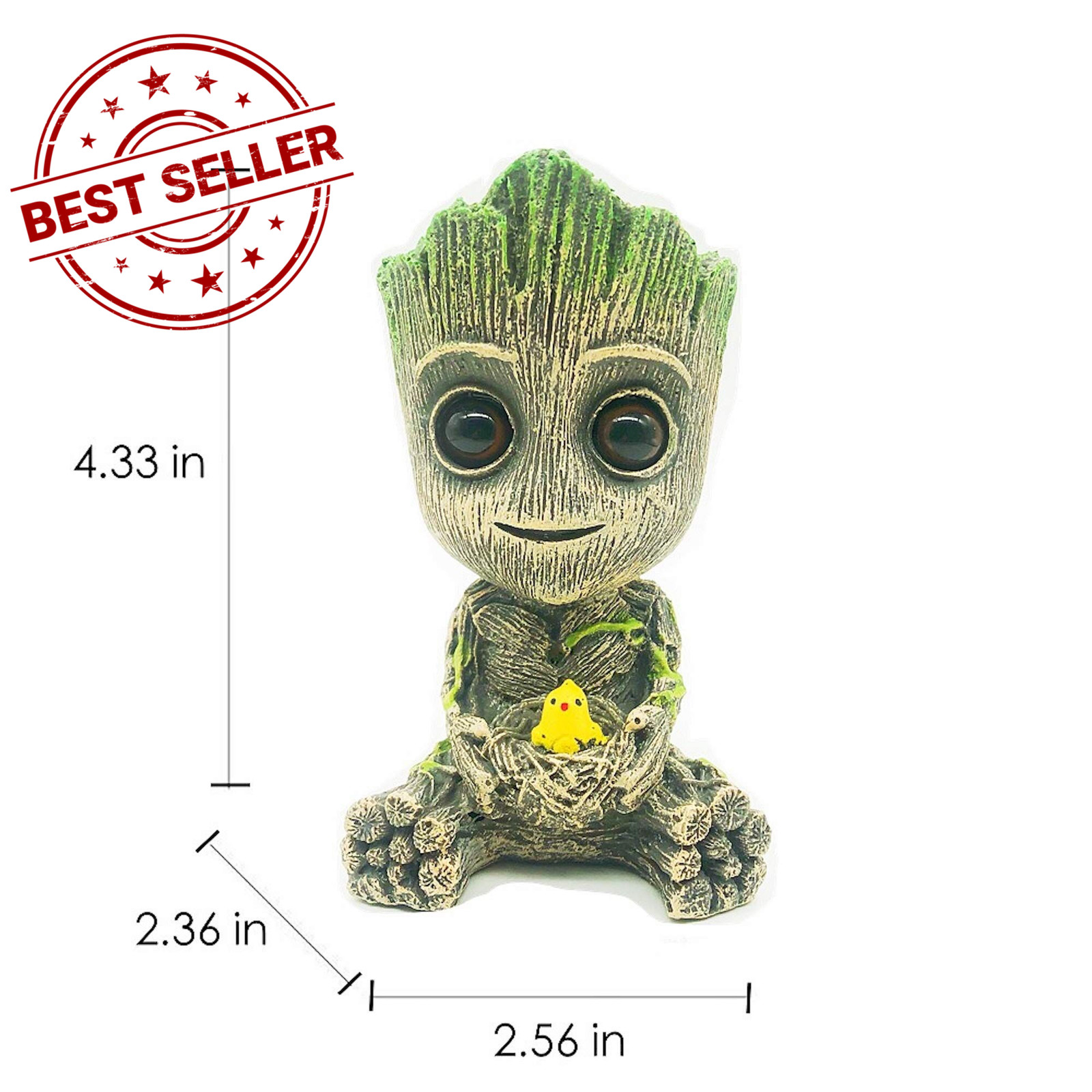 AnxunJim Aquarium Groot Air Bubbler Decorations Fish Not specified, Brown