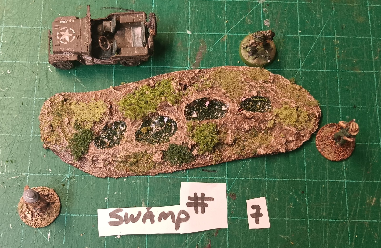 15mm 28mm FOW , Bolt action wargaming Large  Swamp lot of 1 #7
