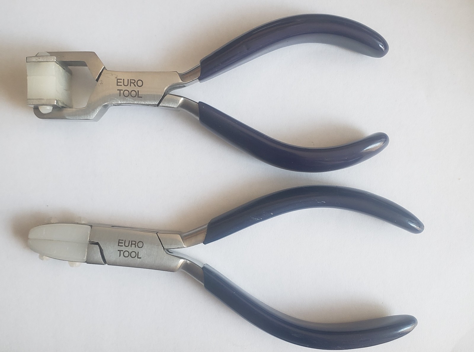 2 EuroTool  Nylon Tapered Jaw & Ring Bending Pliers Jewelry Wire Metal Repair 15