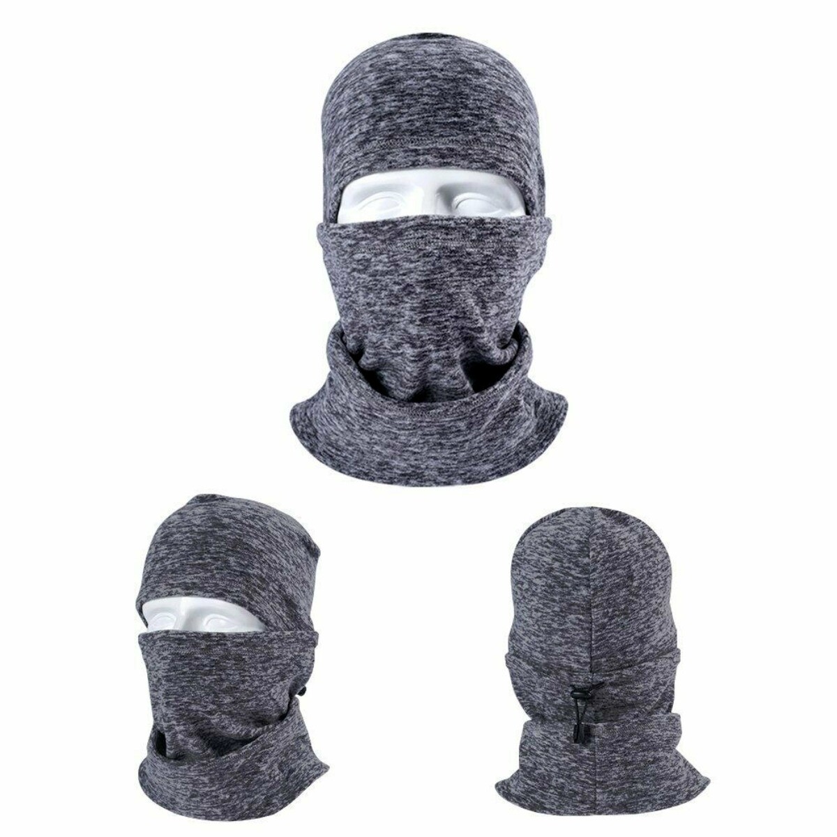1/3 Pack Winter Thermal Neck Hoods Caps Balaclava Full Face Mask Windproof Ski