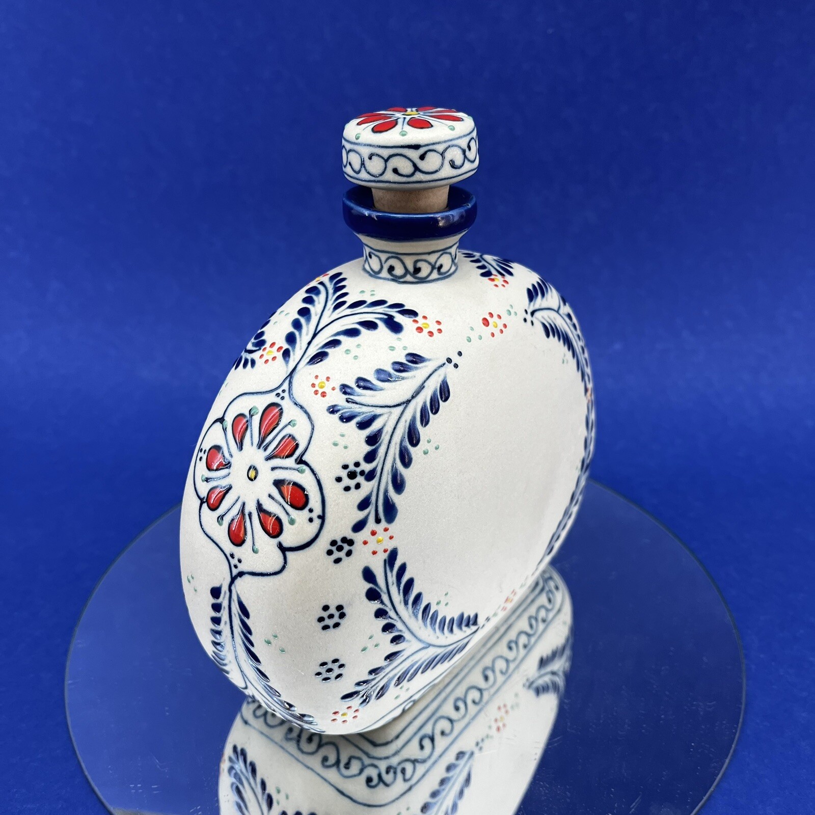 Anejo Limited Edition Casa Cofradia Empty Tequila Pottery Art Bottle Mexico