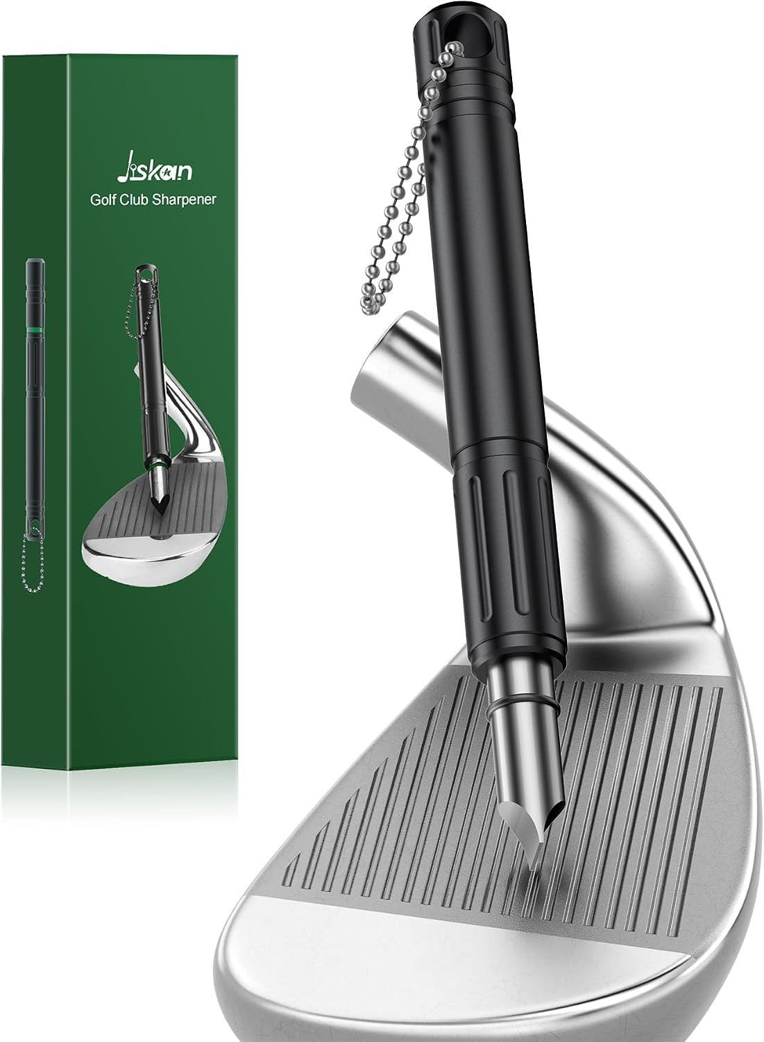 Pro Golf Club Grooves Sharpener Cleaner Tool for Wedges&Irons, Essential Golf Ac