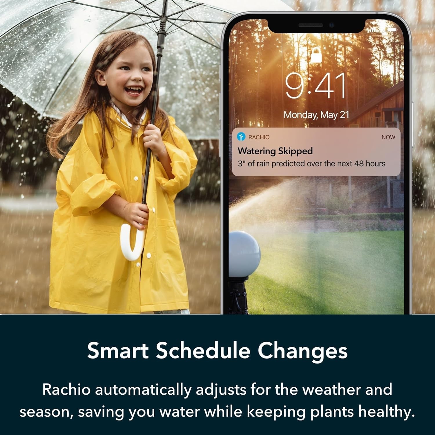 App-Controlled 8-Zone Smart Sprinkler - Automatic Scheduling & Rain Smart Skips