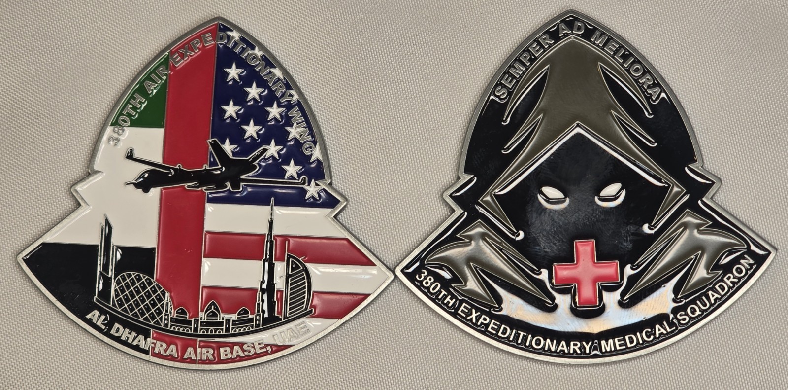 Semper AD Meliora 380th Expeditionary Medical Squadron Challenge Coin