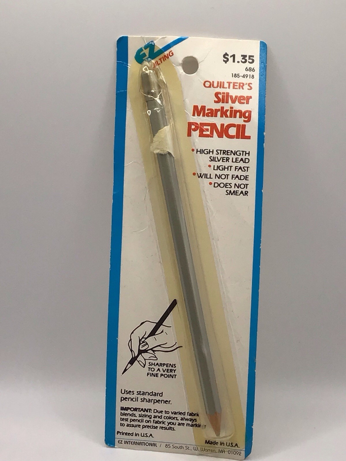 EZ International Quilting Silver Marking Pencil
