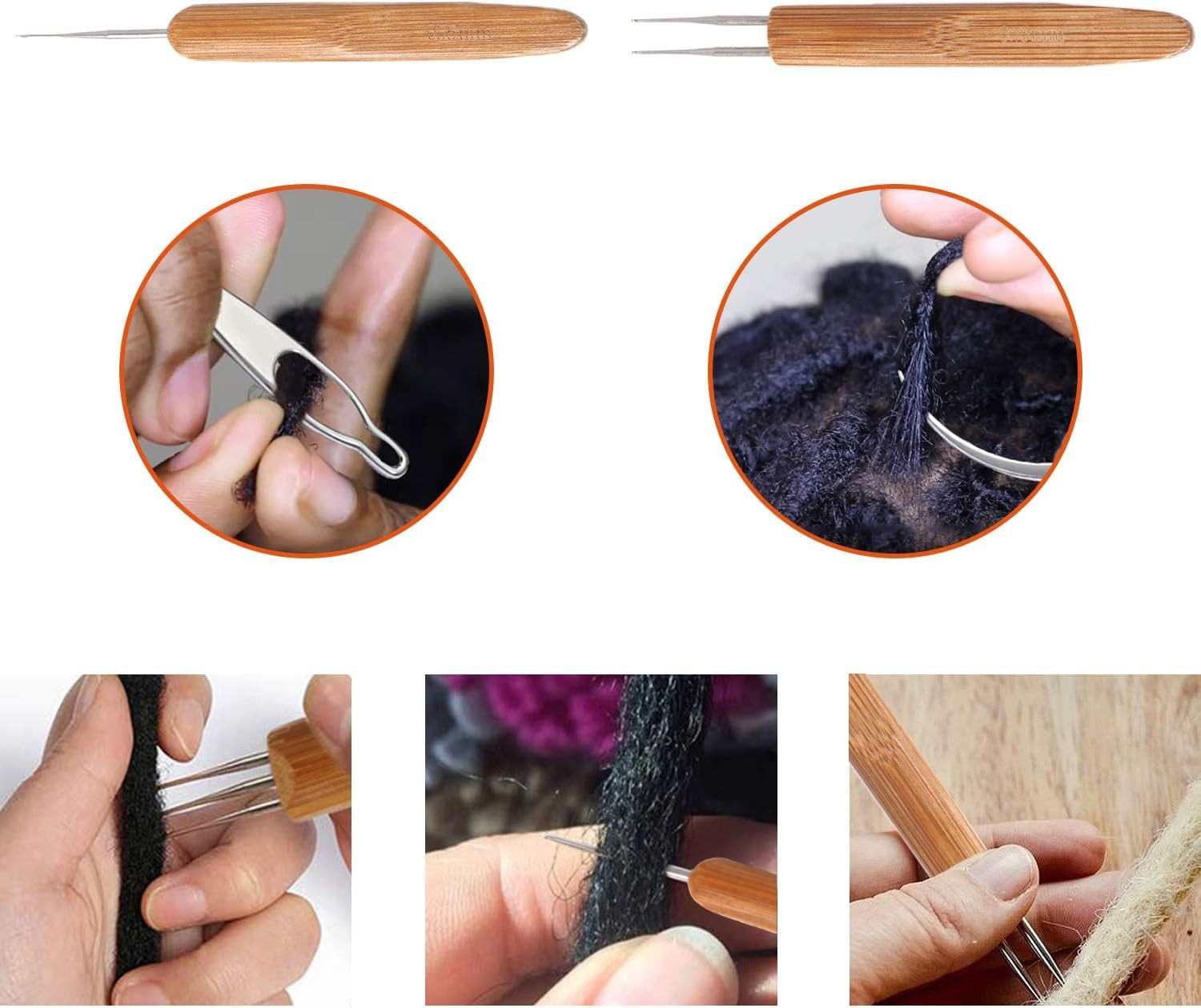 Dreadlock Crochet Hook Tool,Braid Hair Dreadlocks Needle Weaving Crochet for Bra
