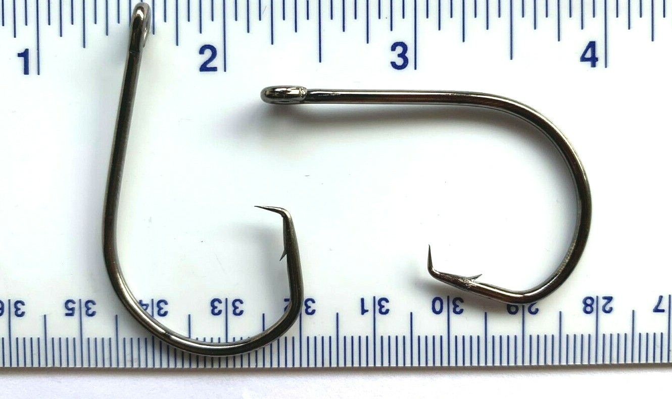 100 GT 2X Inline Circle Fish Fishing Hooks size 7/0 - 100 Hooks 7381
