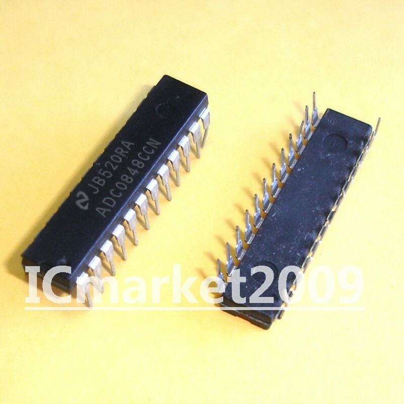 5 PCS ADC0848CCN DIP-24 ADC0848 8-Bit Microprocessor Compatible A/D Converter IC