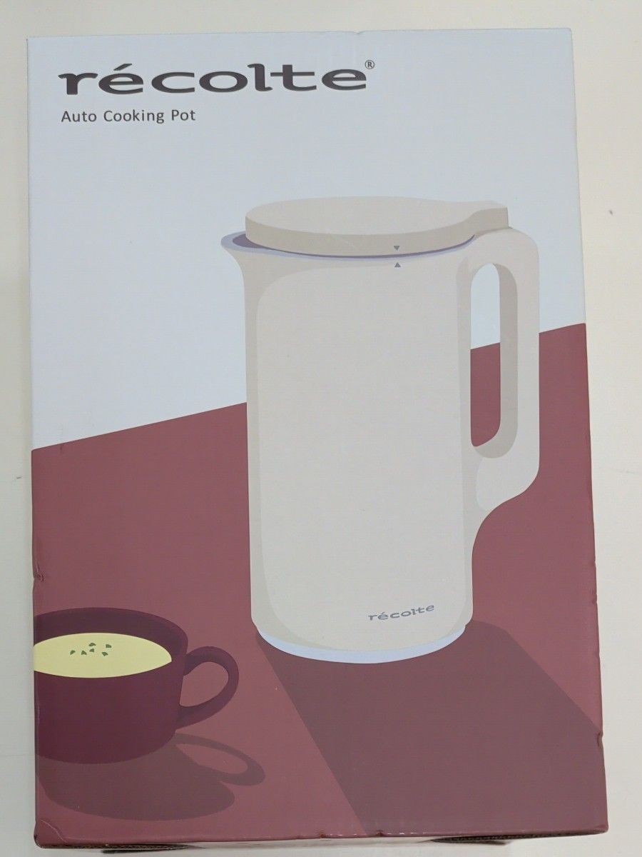 Recolte Auto Cooking Pot RSY-2 Cream White Soup Maker AC100V 600ml RSY-2-W