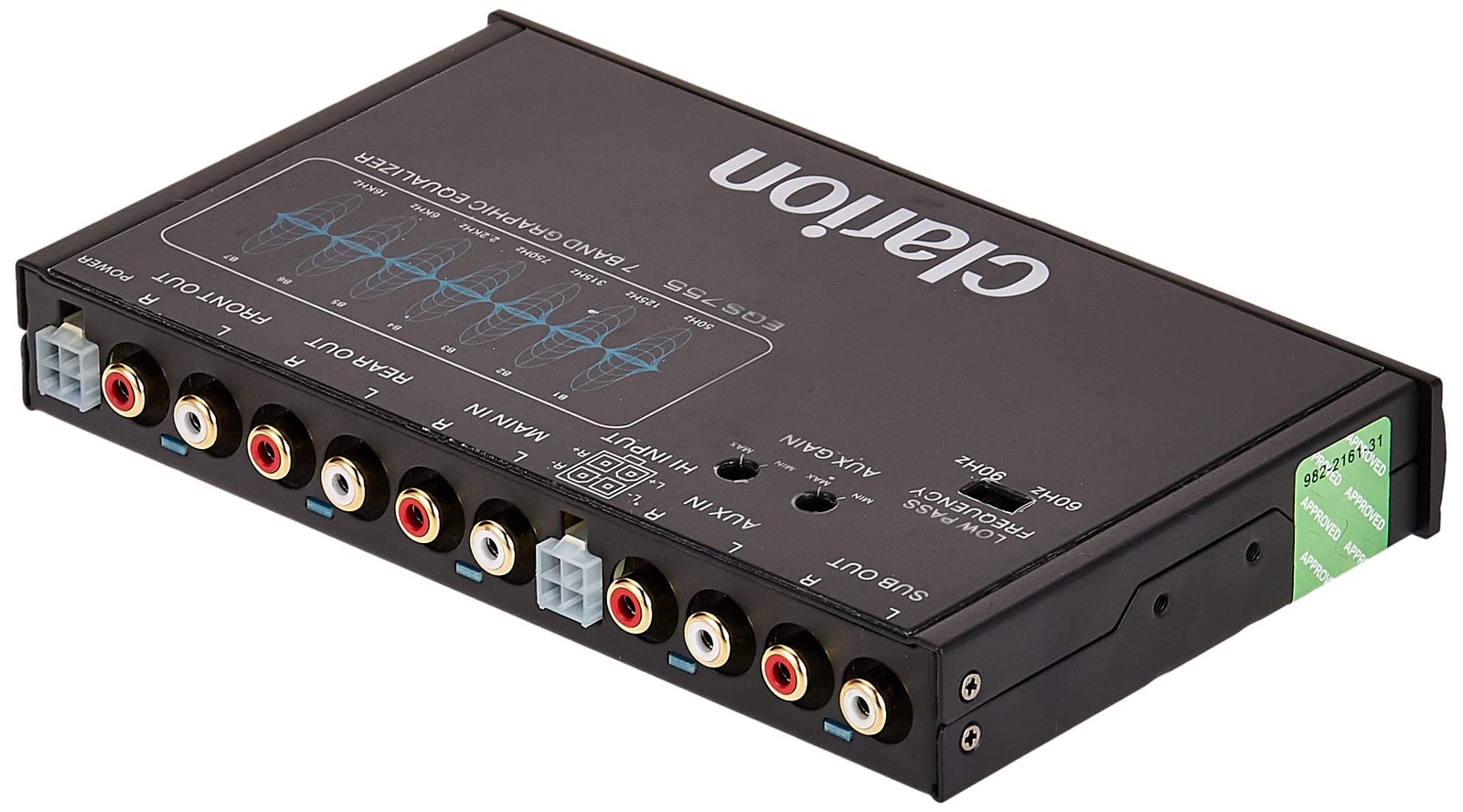 7Band Car Audio Graphic Equalizer with 3.5mm & RCA Inputs