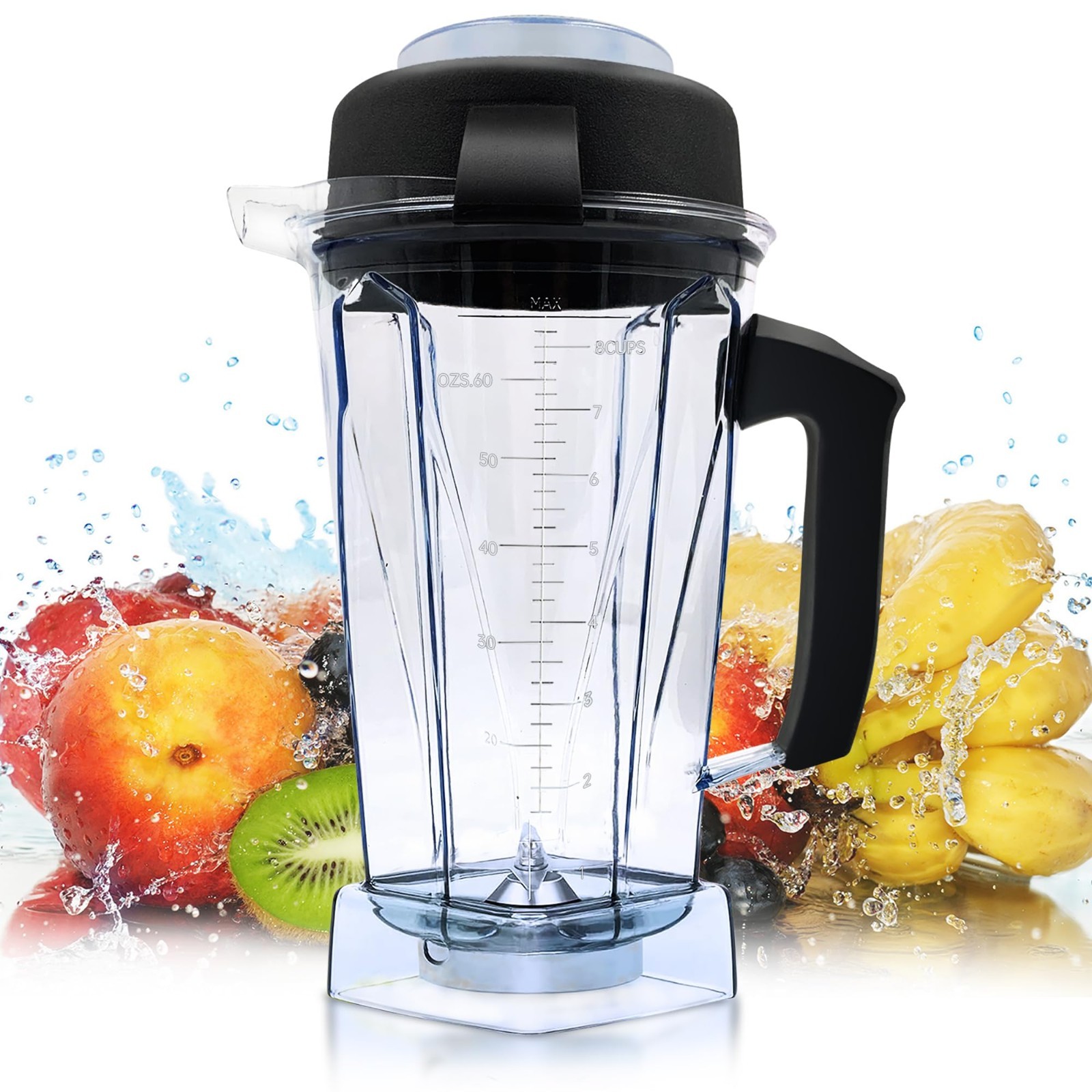 Blender Pitcher 64oz, Replacement for 5200 5000 5500 6300 7500 Pro200 750 VM0101