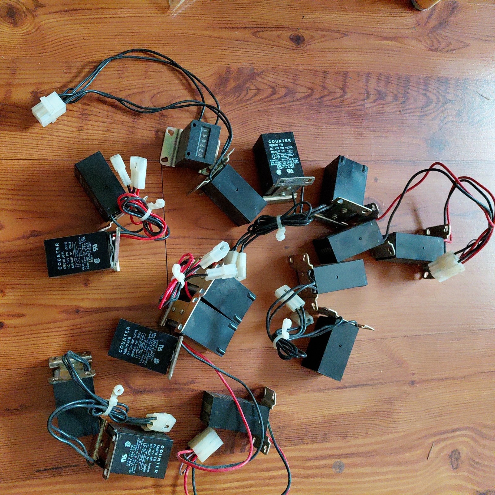 Lot Of 8 pairs of 2 Untested Coin Counter Meters total of 16