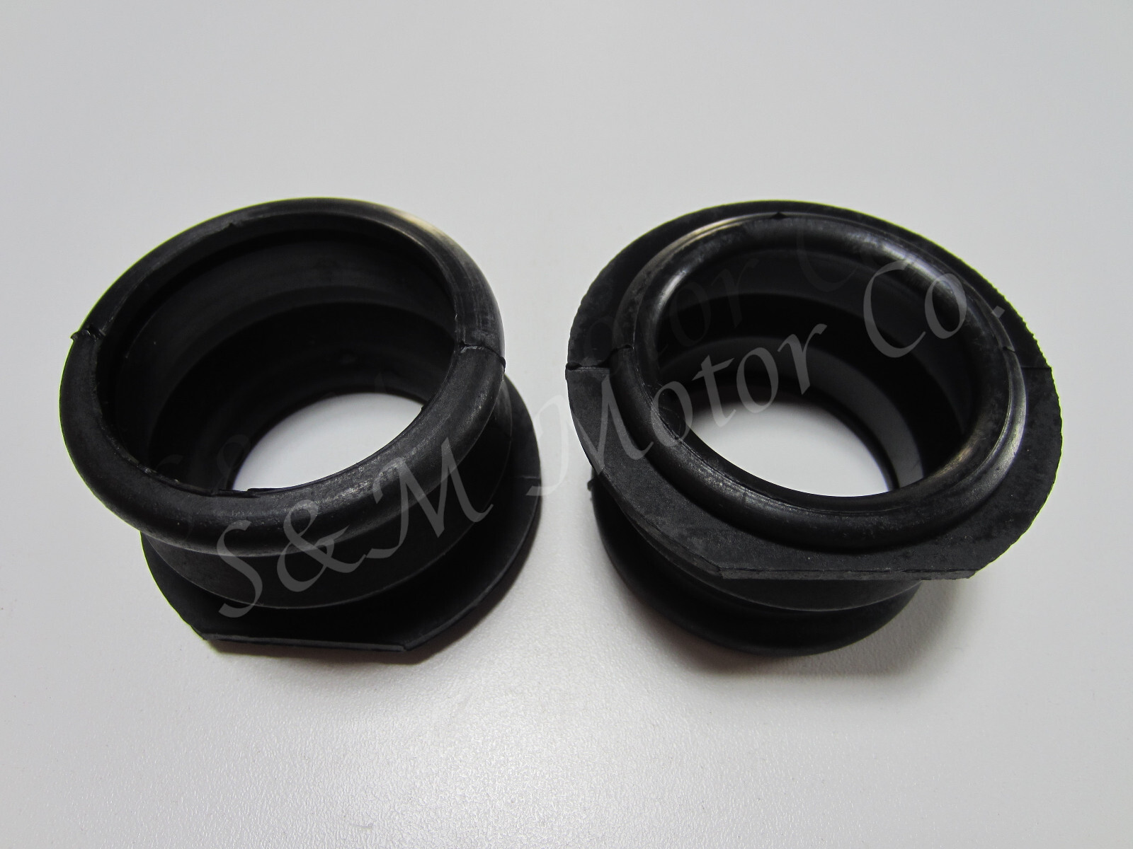 2 NORTON COMMANDO CARB INTAKE AIR FILTER BOX CONNECTOR RUBBER HOSE 06-2537