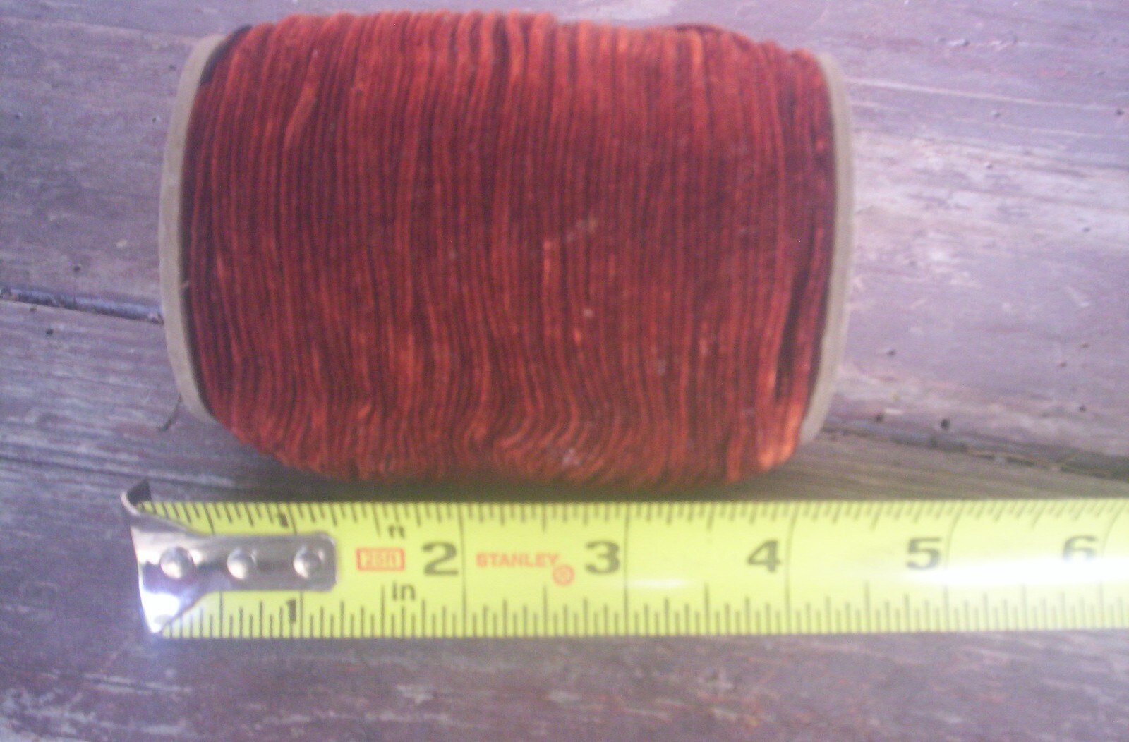 144 yds Spool of RAYON CHENILLE SIZE #00 Ex.Fine #47 T. Brn  Fly  Tying Material