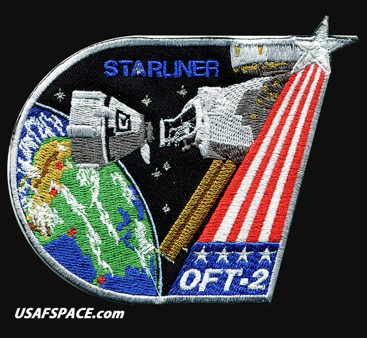 BOEING Starliner - OFT-2 - ORIGINAL AB Emblem 4.5" SPACE Mission PATCH MADE USA