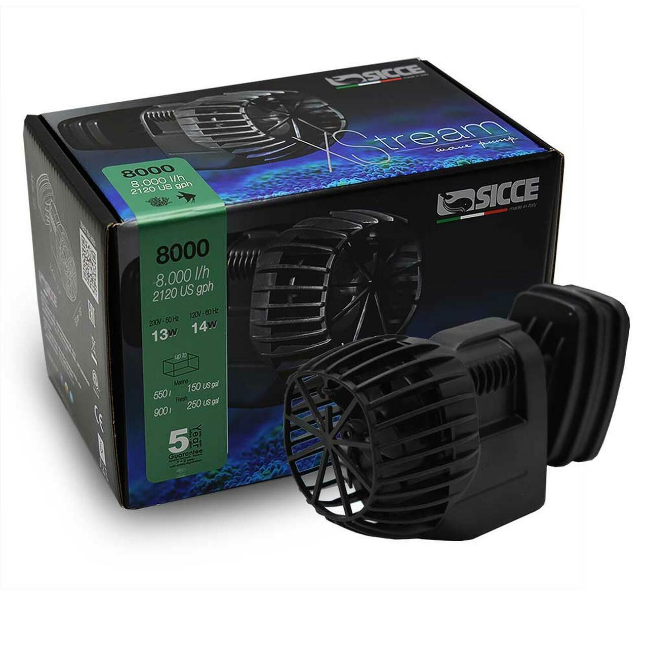 SICCE XSTREAM 8000 WAVEPUMP 2120 GPH Circulation Water Pump SIC633