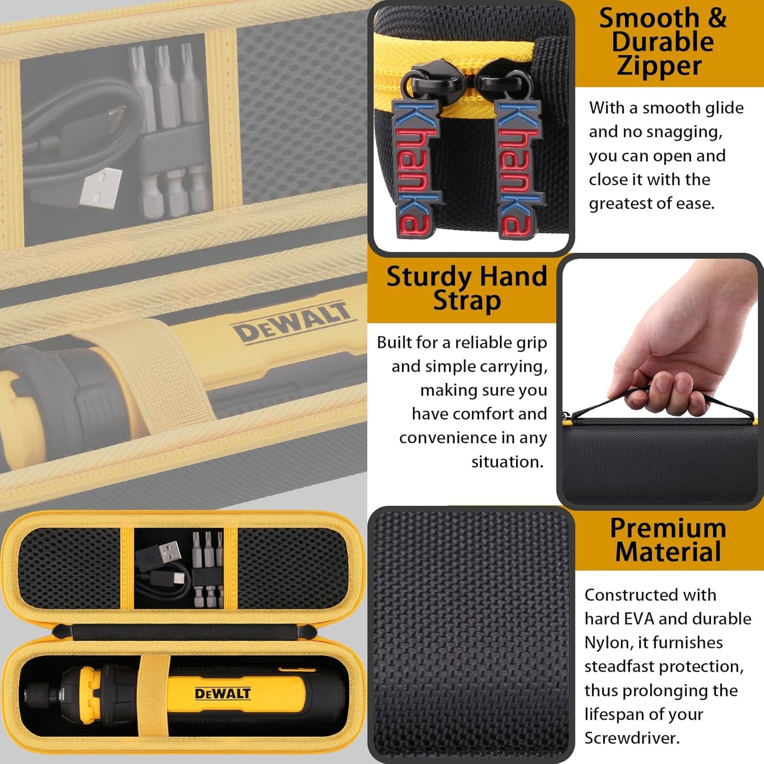 DEWALT Cordless Screwdriver (DWHT66719) Hard Storage Case,Case Only