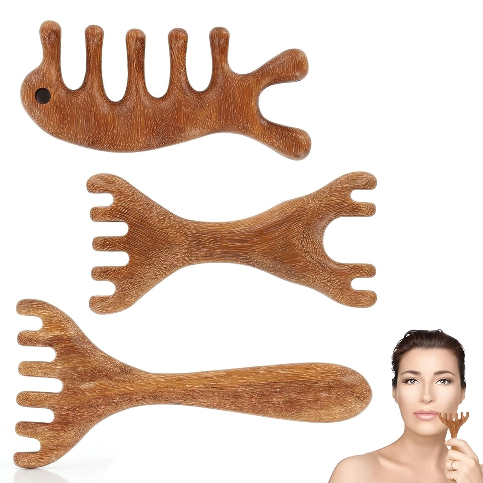 3pcs Head Massager Scalp,Head Scratcher,Massage Comb,Therapy Comb,Head Scratc...