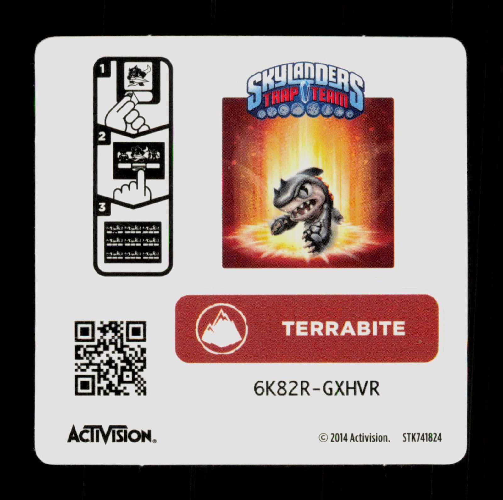 Terrabite Skylanders Trap Team 2014 Activision Sticker