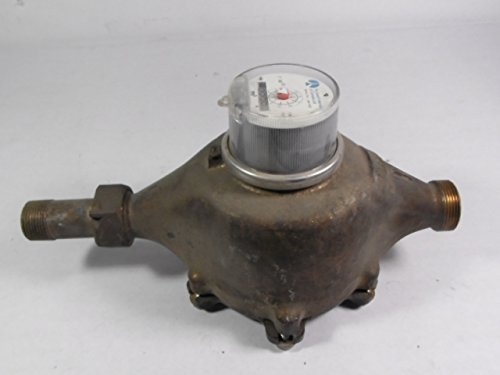Rockwell 1-SR Brass Water Meter 1m3/Pulse 1"  USED