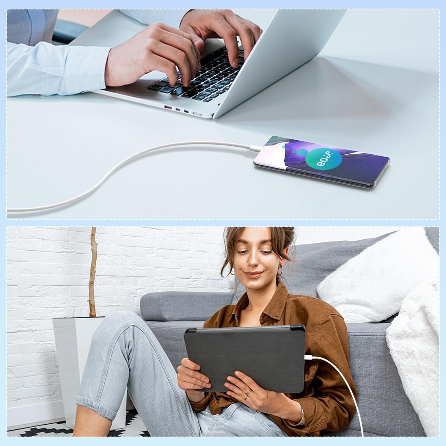 3FT USB-C to USB-C Cable Fast Charger Type C to Type C Free Shipping