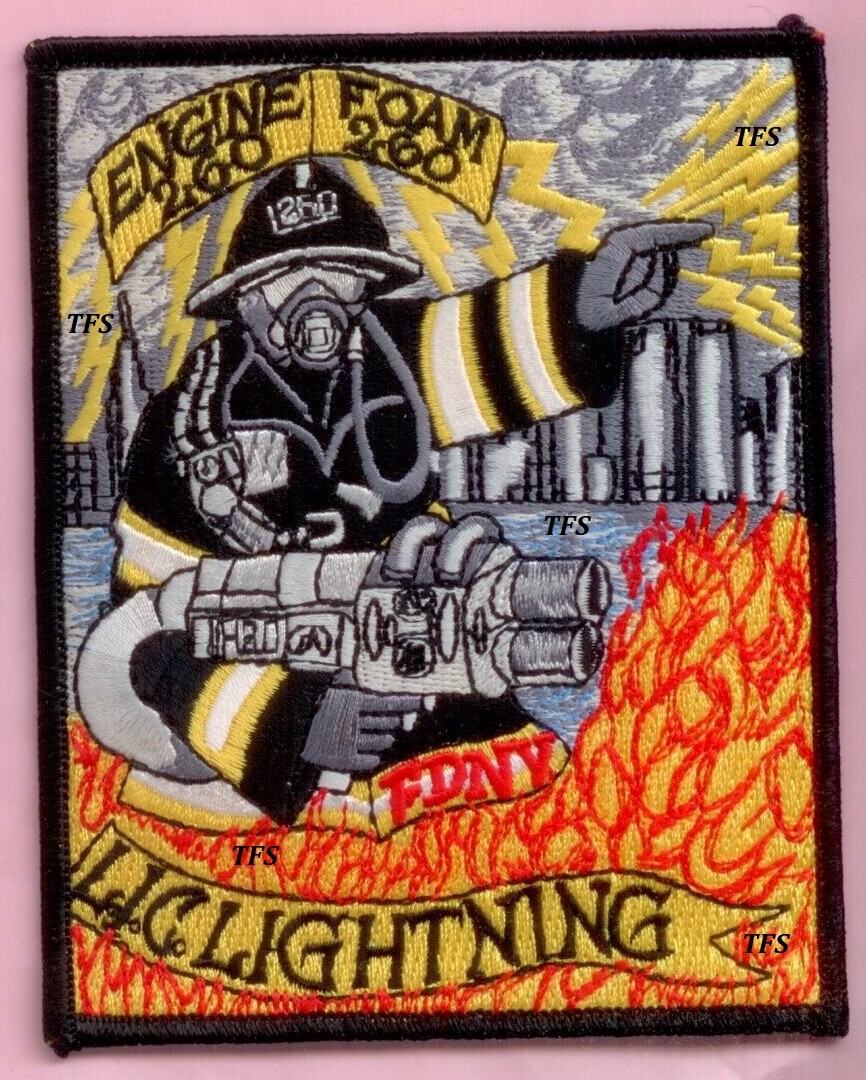 New York City Fire Dept Engine 260 Foam 260 Patch Long Island City Lightning