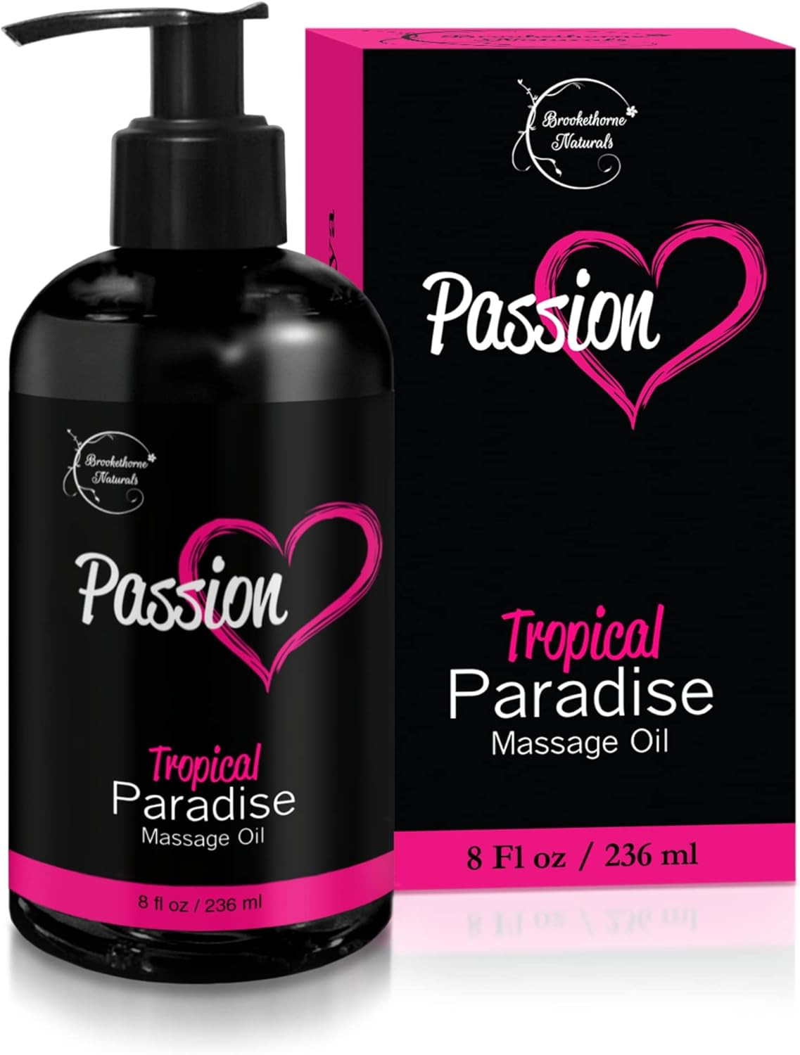 Passion Sensual Massage Oil for Date Night | 100% Natural Body Oil for Couples w