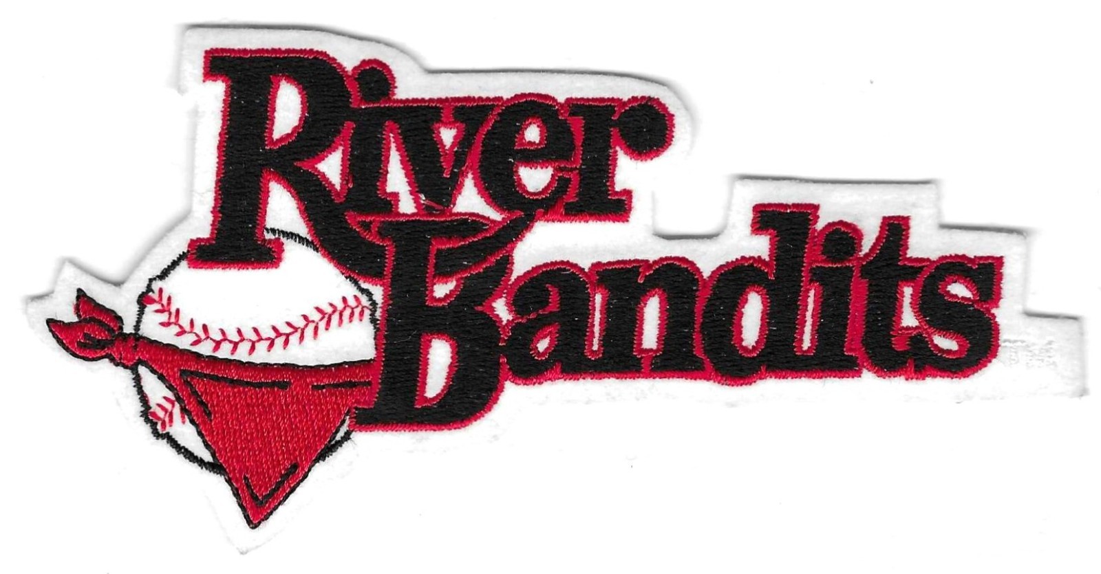 Quad Cities River Bandits team logo embroidered patch