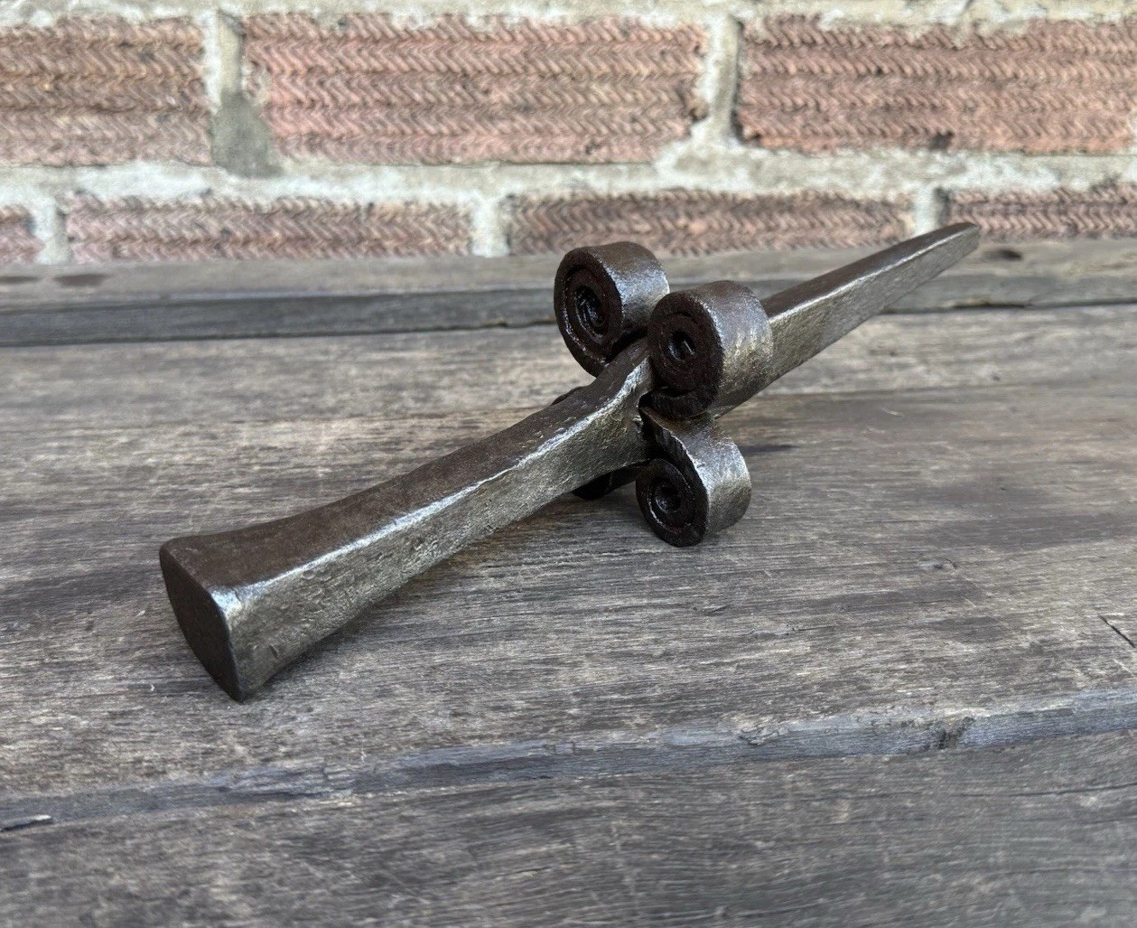 Vintage French Pattern Square Blacksmiths Stake Anvil Tinsmith Jeweller Old Tool