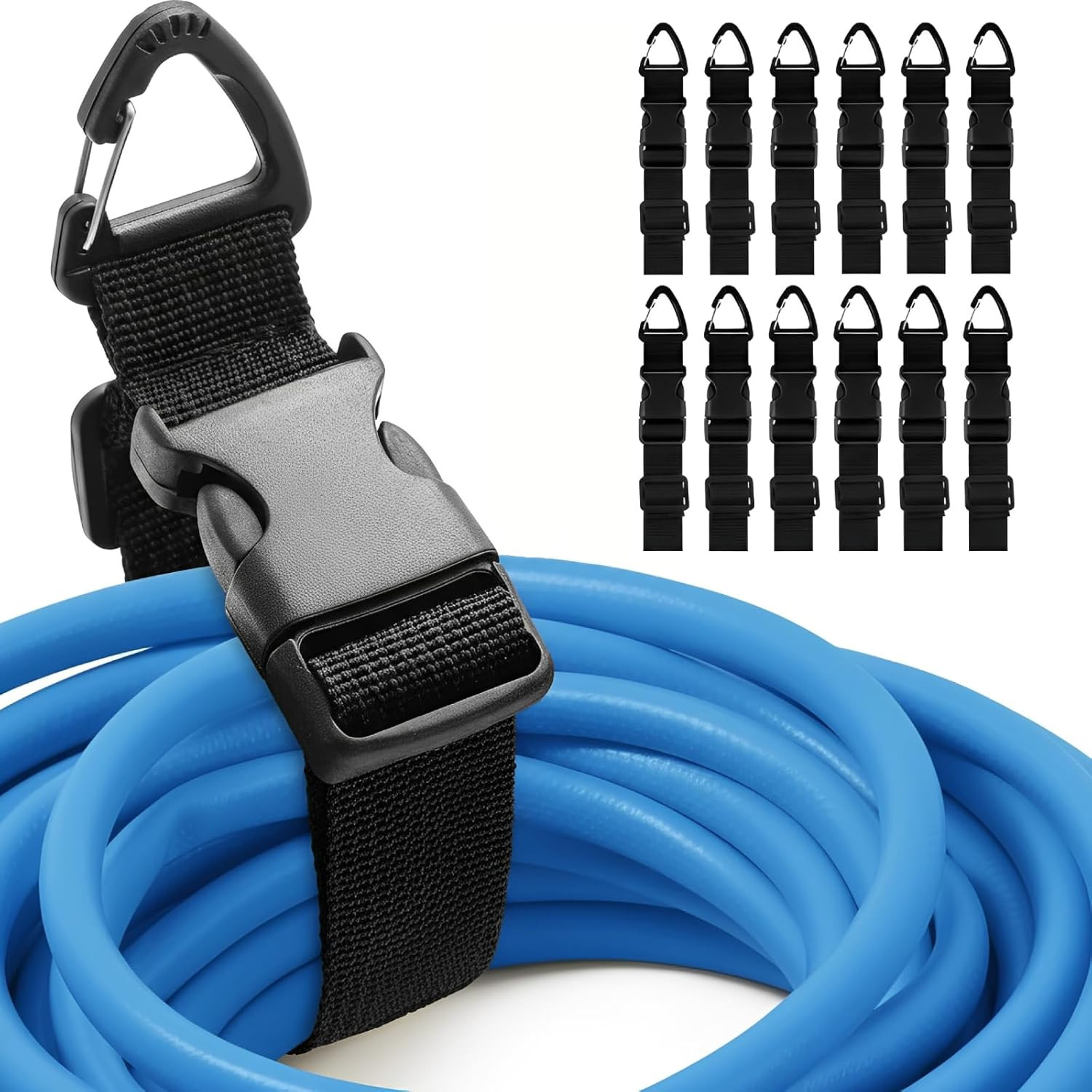 12 Pack Extension Cord Holder Organizer, 17 Inch Heavy Duty Storage Straps with