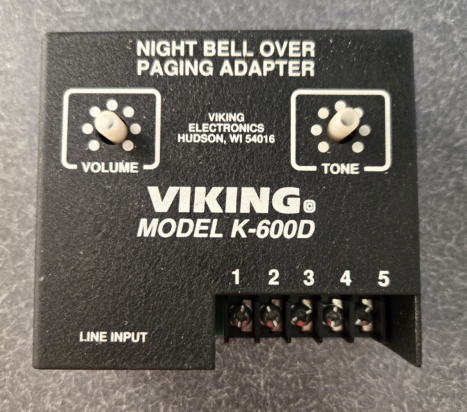 Viking K-600D Night Bell Over Paging Adapter in Used working condition