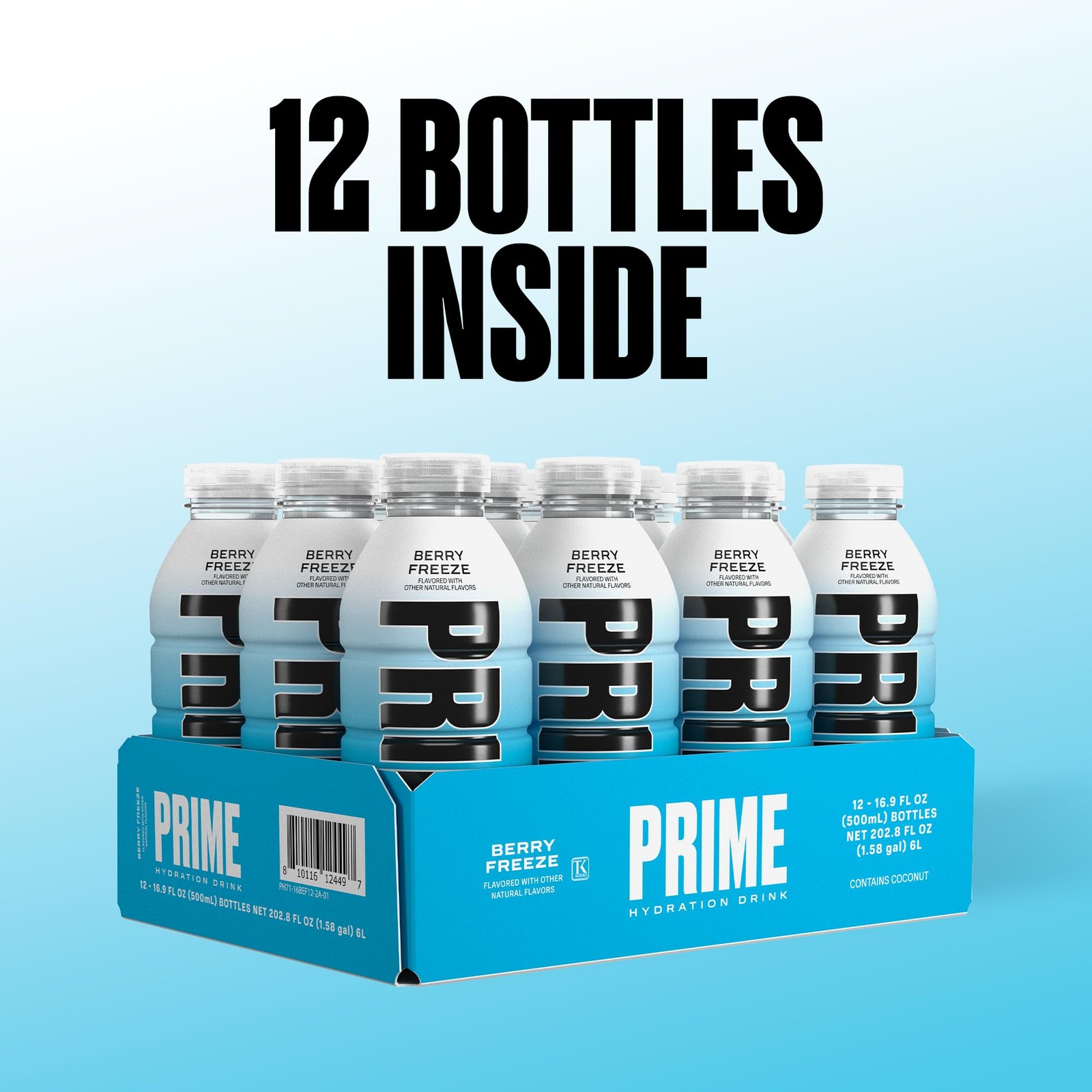 Prime Hydration Drinks Pack of 12 Flavors Functional Electrolytes Low Sugar 1...